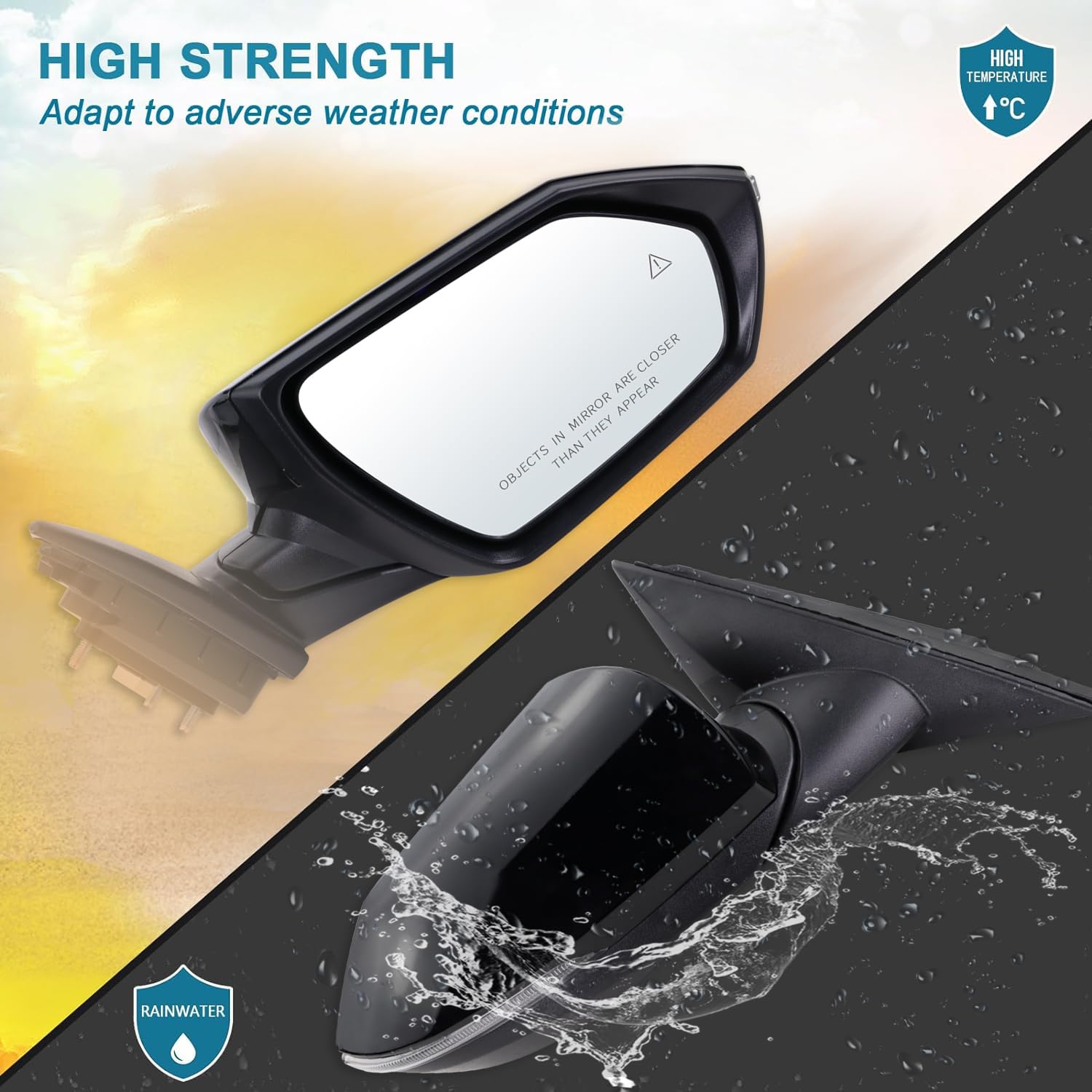 Lqito Right Passenger Side Mirror Compatible With 2021 2022 2023